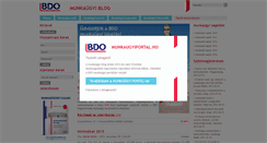 Desktop Screenshot of munkaugyiblog.hu